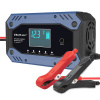 Qoltec 52482 Inteligentní nabíječka baterií STD AGM GEL LiFePO4 | s funkcí opravy |12-24V |10A | LCD | 9 – stupňů nabíjení