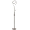 Stojaca lampa 18 W strieborná 180 cm stmievateľná