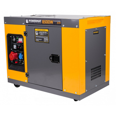 Powermat Naftový Generátor prúdu Elektrocentrála AVR 230/400V 8500W + KOLIESKA PM-AGR-8500MD ​