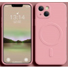 Magsafe silikónový kryt pre Apple iPhone 14 Pro Max Farva: Ružová