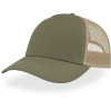 Atlantis Headwear Kšiltovka Rapper Canvas-S Trucker, 5 panelová COT330234y2299-olive/khaki UNI Olivová/khaki
