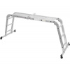 Strend Pro 251426 Žebřík s plošinou ML103 4x3, kloubvý, Alu, max. 150 kg
