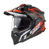 LS2 MX701 Explorer HPFC SPIRE Gloss Black Titanium Red