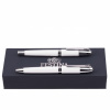 Sada roller a guľôčkové pero (čierna náplň) , White,Silver Farba: White,Silver