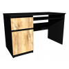 Black desk, predné Retro Wood 100x50cm KOMA II (Black desk, predné Retro Wood 100x50cm KOMA II)