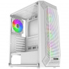 EVOLVEO Xenon, Midi Tower / 4x ARGB / mesh + sklo XENON-WH-4