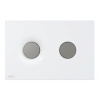 ALCA Ovládacie tlačidlo pre WC moduly, biely mat/chrómový mat M1976-2