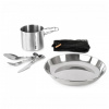 Jedálenský set GSI Outdoors Glacier Stainless 1 Person Set Farba: strieborná