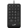 GENIUS NumPad 125/ Drátová/ USB-C/ Copilot/ slim design/ předložka/ černá