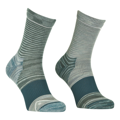 ORTOVOX Dámske ponožky ALPINE MID SOCKS ice waterfall - modré/šedé Veľkosť: 35-38