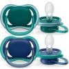 Philips AVENT Šidítko Ultra air neutral 6-18m chlapec modrá, 2ks (9016513)