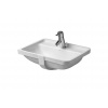 Duravit Starck 3 Umývadlo vstavané, 49x37 cm, s prepadom, s otvorom na batériu, WonderGliss, biela 03024900001