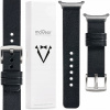Kožený remienok 24 mm čierny Samsung Galaxy Watch Ultra elegantný MOVEAR