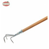 Kultivátor 10cm 3 zuby pozink., s drevenou násadou 140cm, Conmetall