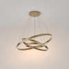 MAYTONI MOD058PL-L100BS3K Závesné LED svietidlo RIM 230V, 115W, 3000K, 6100lm, CRI85, IP20, 80cm, mosadz