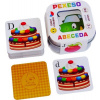 Hmaťák Pexeso Abeceda 64 karet v plechové krabičce