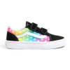 VANS Old Skool V Glow Rainbow BLACK/MULTI - 30