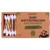Pandoo Bambusové dětské vatové tyčinky do uší s bio bavlnou 55 ks