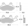 Brzdové destičky DP Brakes zadní KAWASAKI EX 250 R Ninja rok 08-17