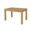 Drewmax Jídelní stůl ST300, 120x75x80, dub (Délka: 80, Deska stolu: 4, Křídlo: 2 křídla 90 cm, Barva dřeva: Přírodní (lakovaná), Hrana stolu: S5)