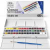 AKVARELOVÉ FARBY - WINSOR & NEWTON - COTMAN | 45 POLPANVIČIEK + ŠTETEC