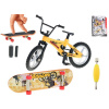 Skateboard 9,5cm a bicykel 11cm kov na karte