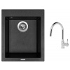 Set Sinks CUBE 410 Granblack + batéria Sinks MIX 35 P chróm