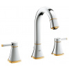 GROHE Grandera - Umývadlová trojotvorová batéria, veľkosť M, chróm/zlatá 20389IG0