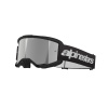 brýle VISION 3 WORDMARK, ALPINESTARS (černá, zrcadlové stříbrné plexi) 2025 M150-1011