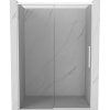 Mexen Rox, posuvné sprchové dvere 150 cm, 8mm číre sklo, biely profil, 8C2-150-000-20-00