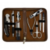 Pánsky cestovný set Kellermann s manikúrou 6326 PN CUT, hnedý