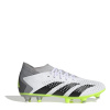 adidas Predator Accuracy.3 Soft Ground Football Boots Wht/Blk/Lemon 8 (42)