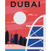 Vymalujsisam.sk Maľovanie podľa čísiel - Dubai Veľkosť: 30x40cm, Rám: Bez rámu, iba zrolované plátno
