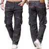 KOSMO LUPO nohavice pánske KM060-1 L:32 jeans džínsy vreckáče 32 grafitová