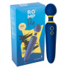 ROMP Flip prútik - nabíjateľný, vodeodolný masážny vibrátor (modrý)