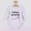 Body s potlačou New Baby Tatínkova nejrychlejší - 74 (6-9m)
