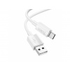 Nabíjací Kábel USB A do USB C Hoco 3A 1 m X107 biely