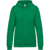KARIBAN VINTAGE K473 / Dámska mikina s kapucňou - kelly green S