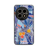 Lesklý kryt Mobiwear Glossy - OnePlus 13 - G037G - Modrá květena (Prémiové lesklé pouzdro, obal, kryt Mobiwear Glossy na mobil OnePlus 13 - G037G - Modrá květena, materiál Plast + TPU silikon - krytí
