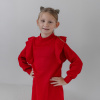 Ruby- Dievčenské pletené šaty červené Veľkosť dieťa: 146/152