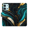 Flip pouzdro iSaprio - Xiaomi Redmi 15C - Dark Paint s kapsičkami na karty (Flipové knížkové pouzdro, obal, kryt iSaprio s přihrádkami na karty a motivem)