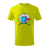 Otec superman - chlapec a chlapec - Tričko detské bavlnené - 104-110cm / 3-4 roky ( Limetková )