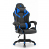 Kožené modro-čierne herné kreslo HELLS CHAIR HC-1007 2.0, HC__5907196010828