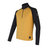 Pánska mikina zips SENSOR COOLMAX THERMO mustard/čierna XXL