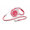 Vodítko Flexi New Comfort S 5m/12kg s lankom červené