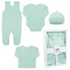 New Baby 4-dielna dojčenská súpravička do pôrodnice I AM mätová