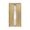 Hliníkovo-oceľové vchodové dvere pasívne Anthene 100 x 210 cm P dub prírodný