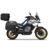 SHAD Kompletná sada hliníkových kufrov SHAD TERRA BLACK, 48L topcase + 36L / 47L bočné kufre, vrátane montážnej sady a dosky SHAD CF Moto 800MT