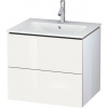 Set skrinka Duravit L-Cube LC624002222, umývadlo Duravit ME by Starck 2336630000