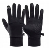Športové rukavice vodeodolné dotykové čierne L